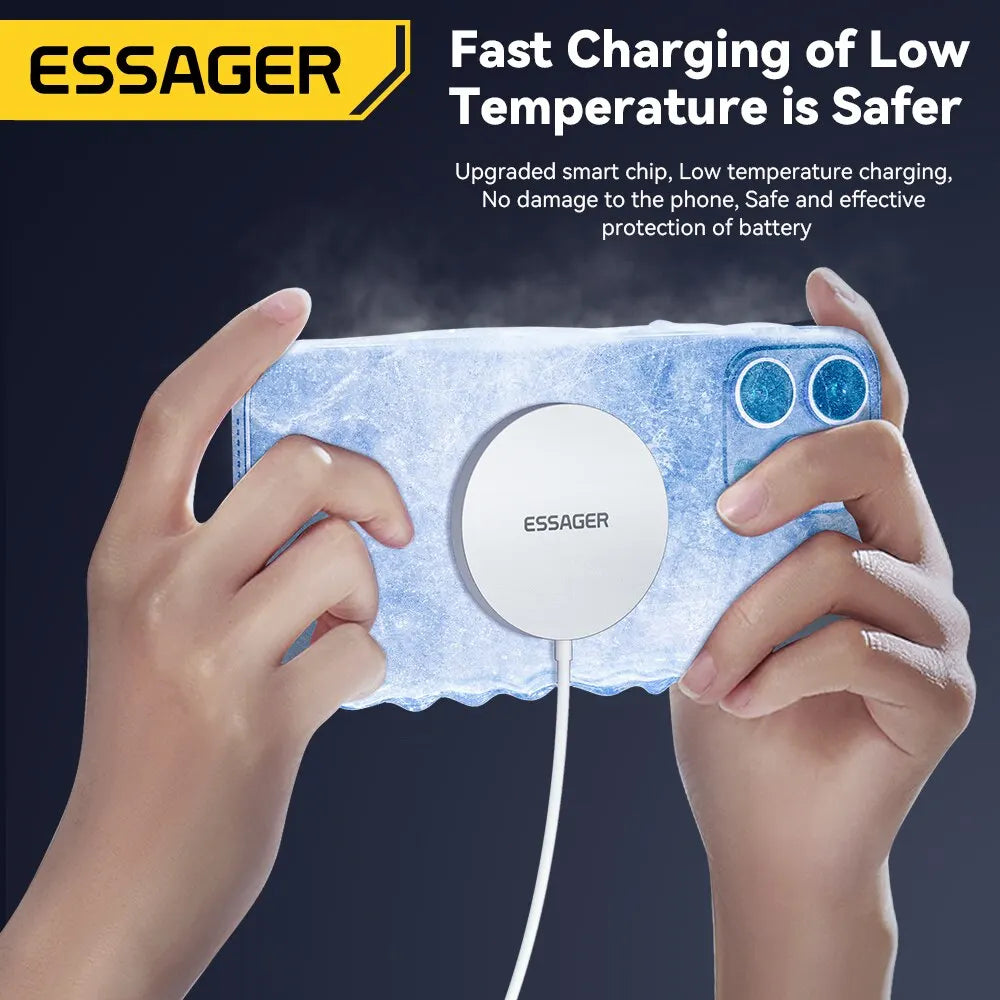 Magnetic Wireless Charger 15W – Premium Fast Charging with Sleek Magnetic Design