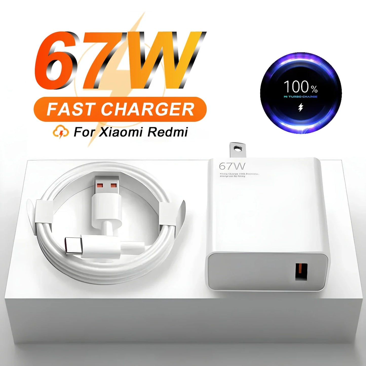 Ultra-Fast 67W US Charger – Premium High-Speed Wall Adapter
