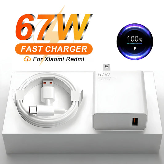 Ultra-Fast 67W US Charger – Premium High-Speed Wall Adapter