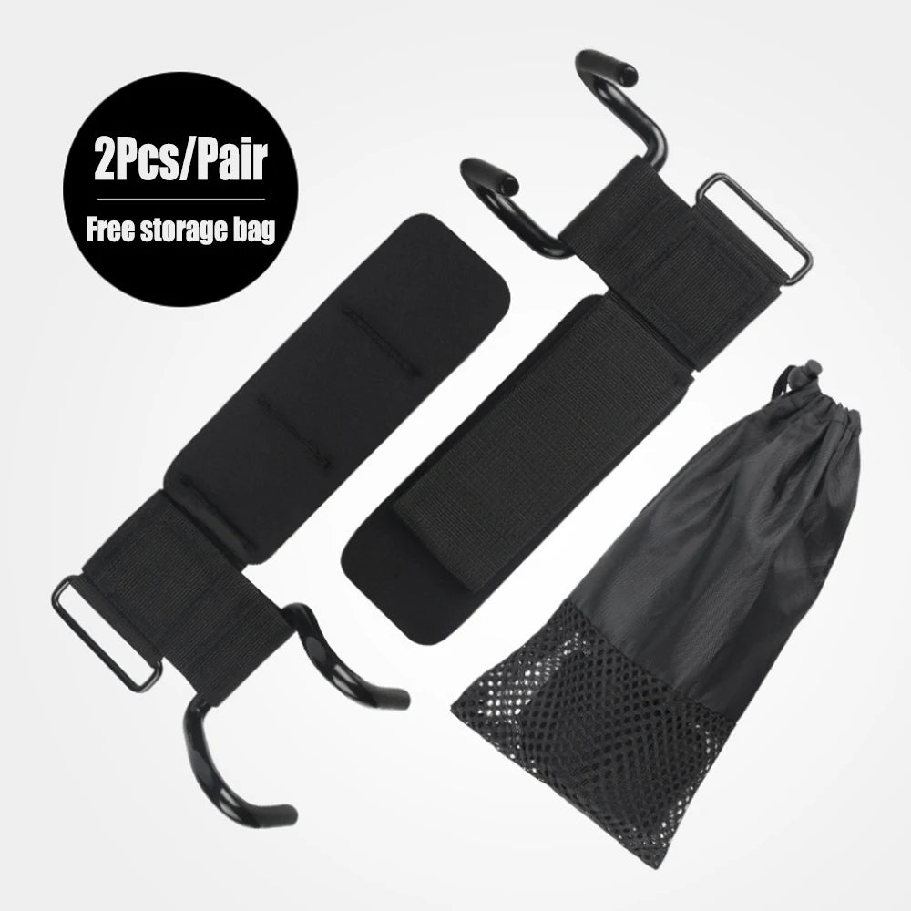 Premium Weightlifting Straps with Steel Hooks – Maximum Strength & Stability