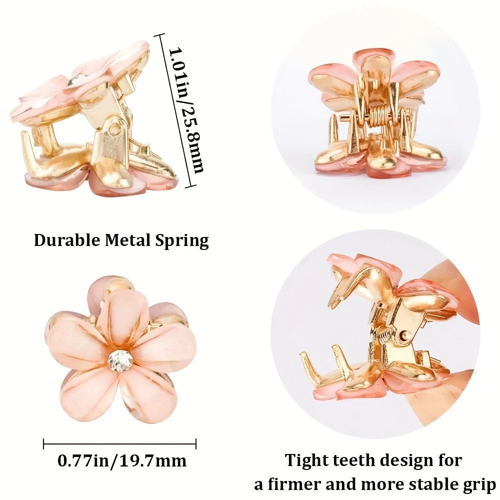 Elegant Pearl Flower Hair Clips – Soft Elegance for Every Look