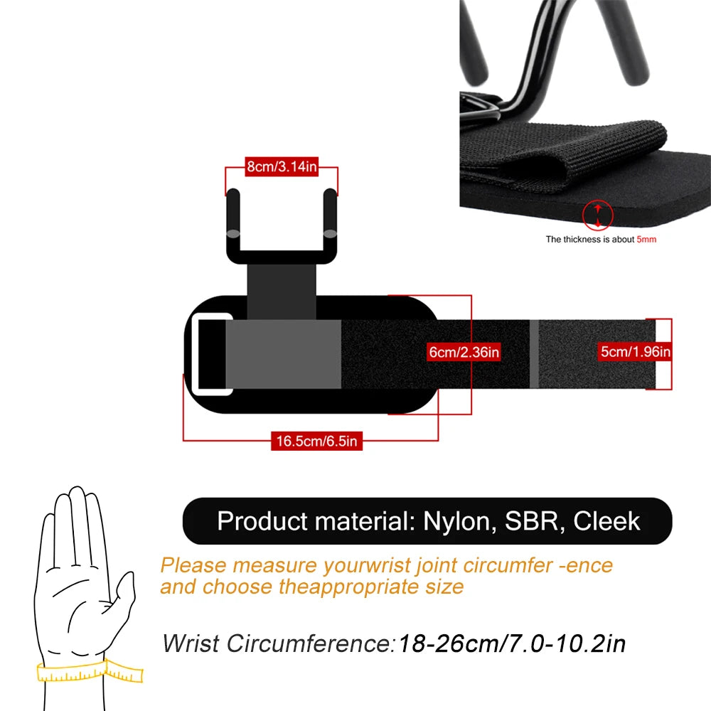 Premium Weightlifting Straps with Steel Hooks – Maximum Strength & Stability